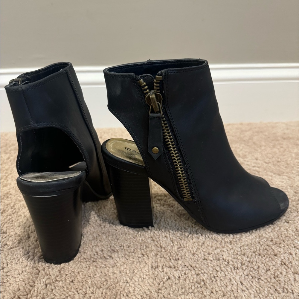 Madden Girl peep toe booties - size 7